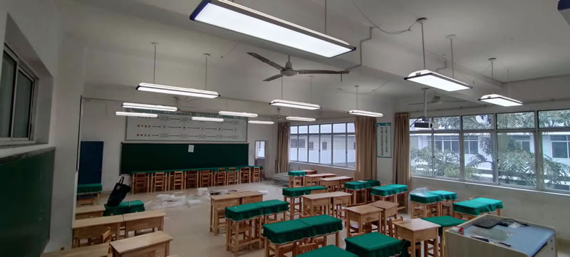廣西護眼教室燈改造之重慶中學